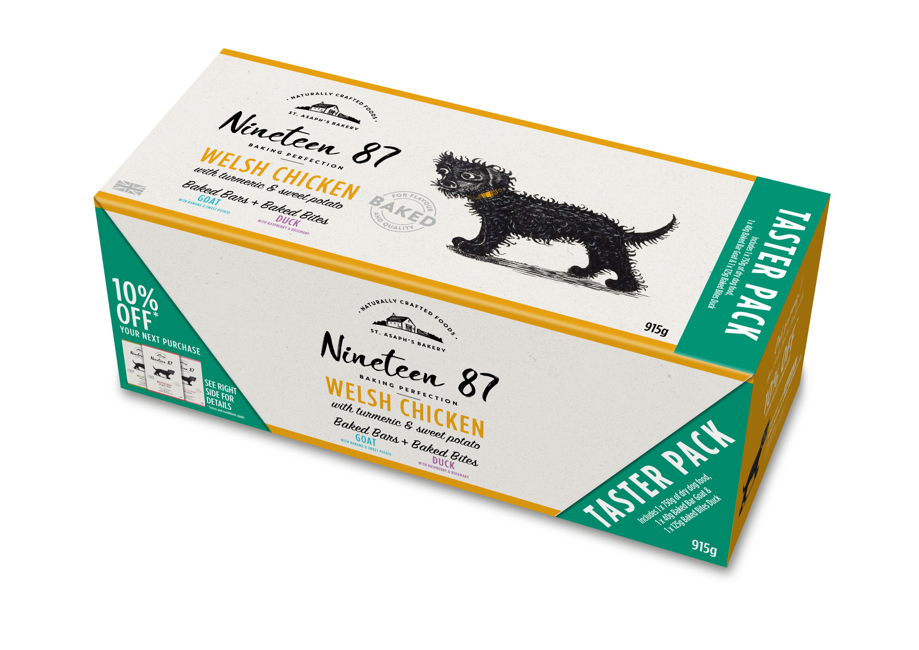 Nineteen 87 Dog Food & Treats Taster Pack - 915g